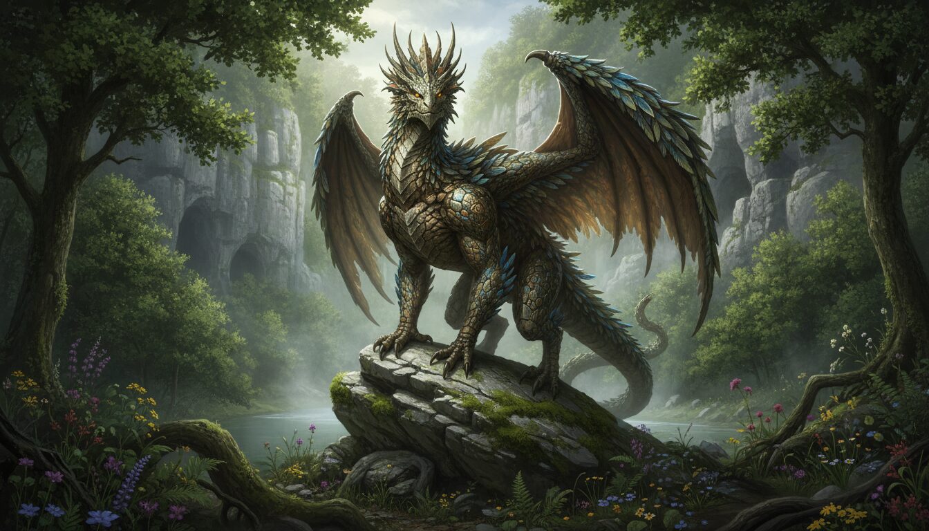 découvrez le basilic, une créature fantastique mystérieuse de la vallée de la dordogne, entre légendes et folklore local.