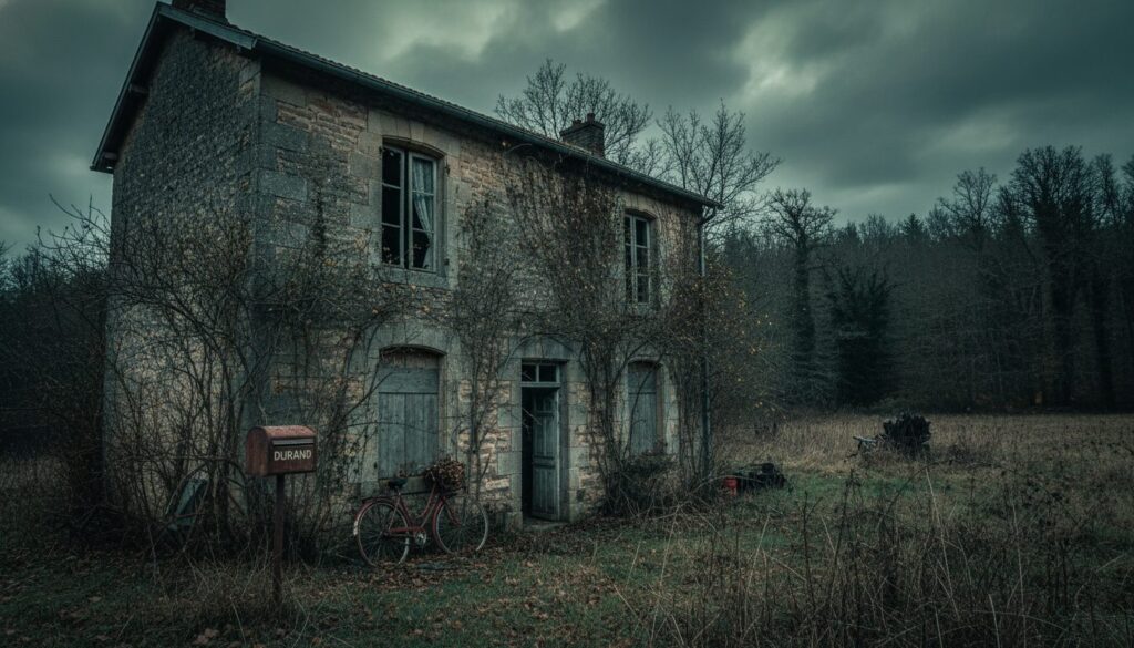 enquête sur la mystérieuse disparition de la famille durand dans le limousin, plongeant la région dans un mystère inquiétant.