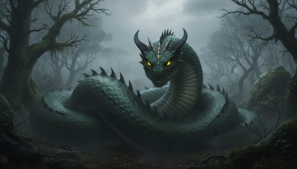 découvrez la légende fascinante du basilic, la créature mythique du folklore européen, célèbre pour son regard redoutable et ses pouvoirs mystérieux.