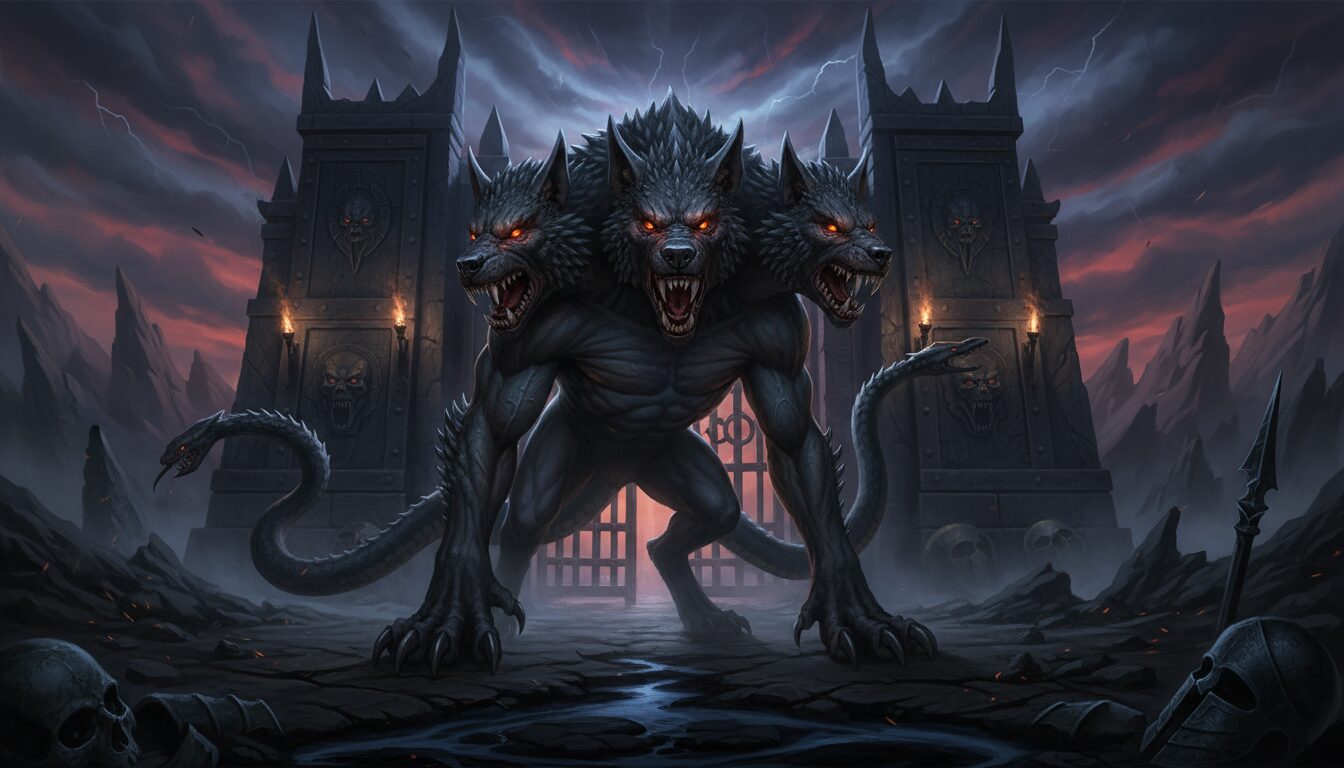 découvrez l'histoire fascinante de cerbère, la créature mythique à trois têtes gardienne des enfers dans la mythologie grecque.