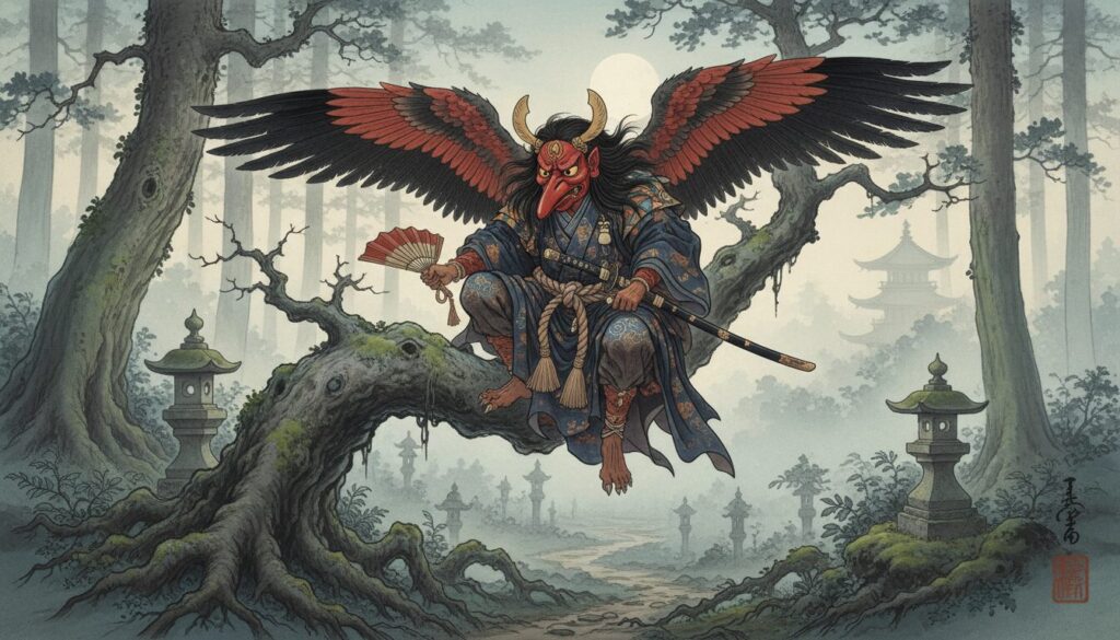 découvrez la créature mythique du tengu dans le folklore japonais, ses origines, ses légendes et son rôle dans la culture traditionnelle du japon.