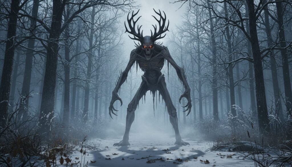découvrez l'origine, les légendes et les caractéristiques de la créature mythique du wendigo dans le folklore amérindien, symbole de peur et de transformation.