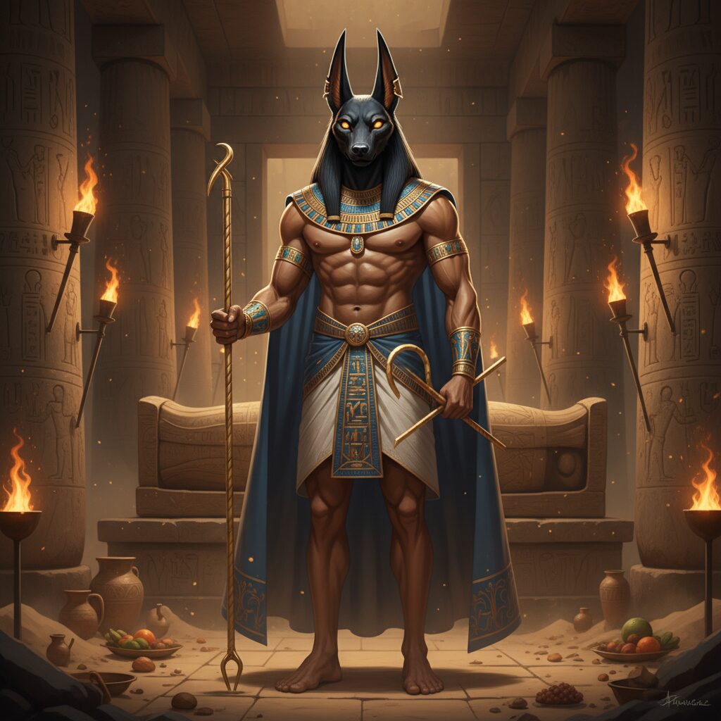 découvrez le rôle fascinant d'anubis, la divinité sombre de la mythologie égyptienne, gardien des morts et guide des âmes dans l'au-delà.