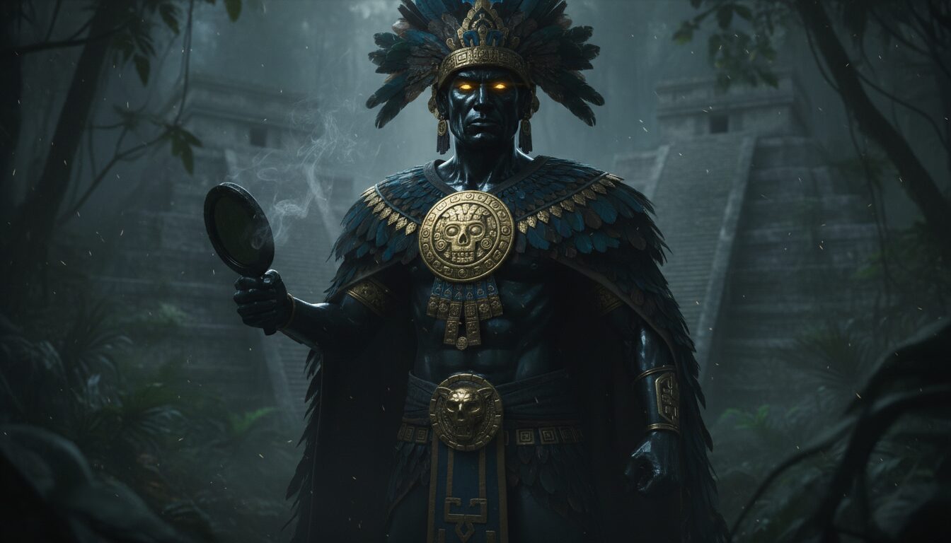 découvrez tezcatlipoca, la divinité sombre et puissante de la mythologie aztèque, symbole du destin, de la nuit et de la magie.