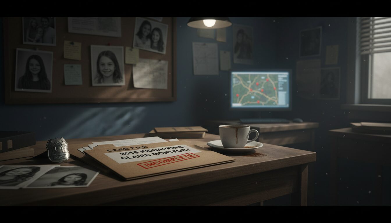 découvrez les détails troublants et les zones d'ombre du dossier incomplet sur l'enlèvement de la petite claire montfort en 2019, une affaire qui reste entourée de mystère.