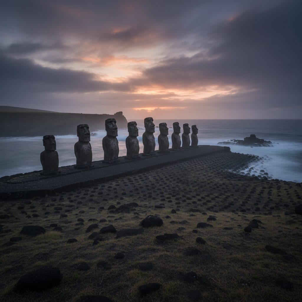 découvrez le mystère ancien de l’île de pâques en océanie, ses légendaires statues moaï et son histoire fascinante qui intrigue les chercheurs du monde entier.