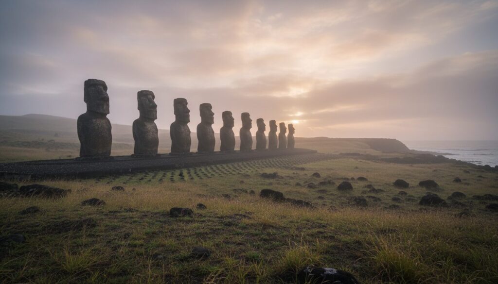 découvrez les secrets fascinants des statues moai de l’île de pâques et plongez dans l'histoire mystérieuse de ces monuments emblématiques.