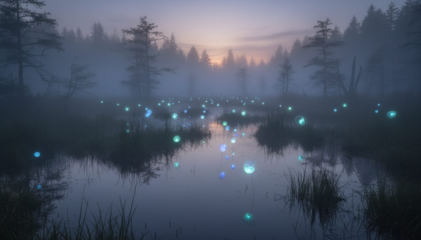 découvrez le mystère des feux follets, ces phénomènes surnaturels fascinants qui illuminent les marais du colombie-britannique, mêlant légendes et science.