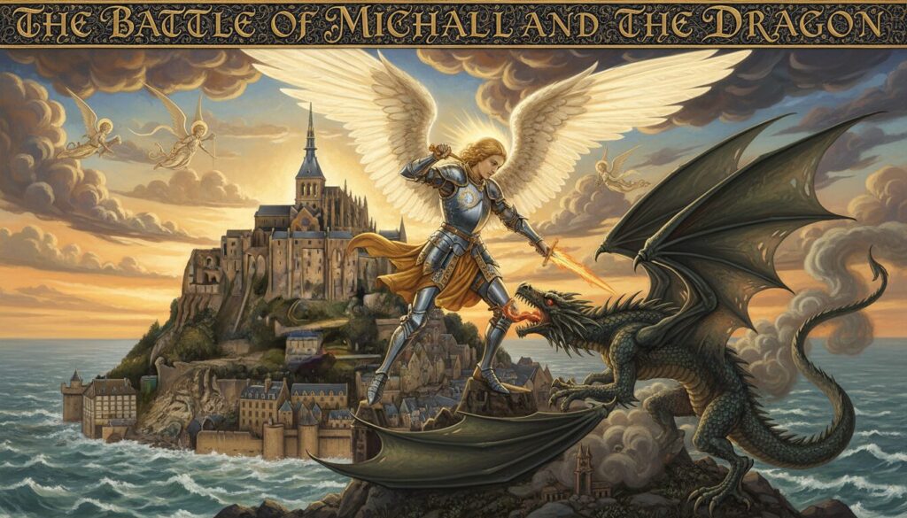 découvrez la légende fascinante de saint michel terrassant le dragon en normandie, un récit mythique emblématique de la région, symbole de courage et de protection.