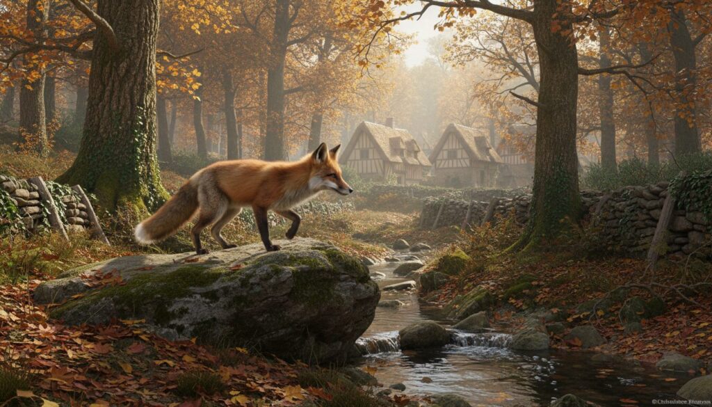 découvrez le récit traditionnel du goupil, le renard, dans la culture normande, une histoire riche en folklore et en enseignements.