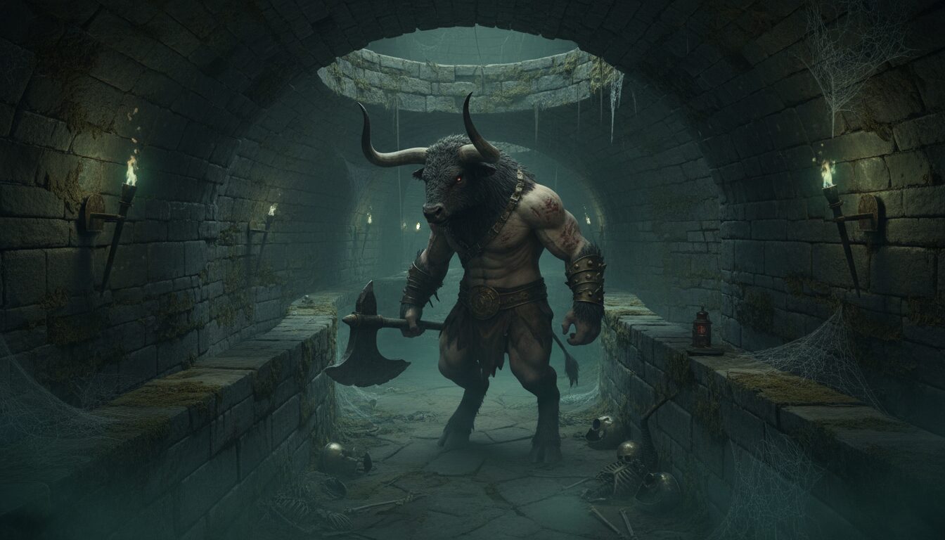 découvrez l'histoire fascinante du minotaure, la créature mythique mi-homme mi-taureau, et son rôle dans la mythologie grecque ancienne.