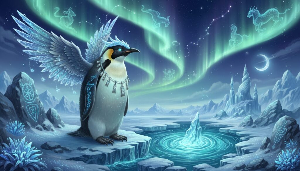 découvrez la légende fascinante du penguin, une créature mythique du folklore inuit, symbole de mystère et d'aventure dans les traditions polaires.