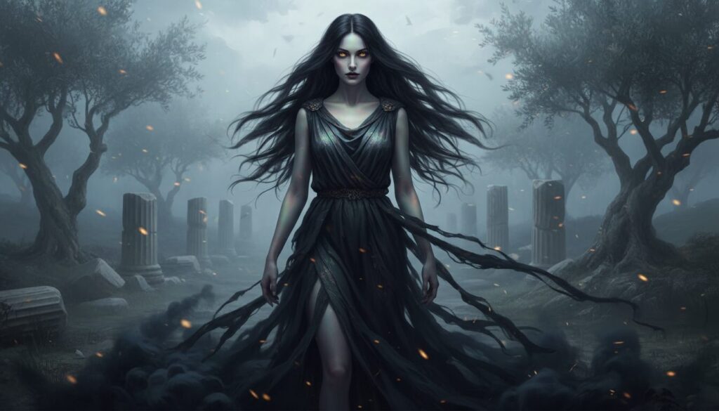 découvrez eris, la divinité sombre de la discorde dans la mythologie grecque, et son rôle mystérieux dans les récits antiques.