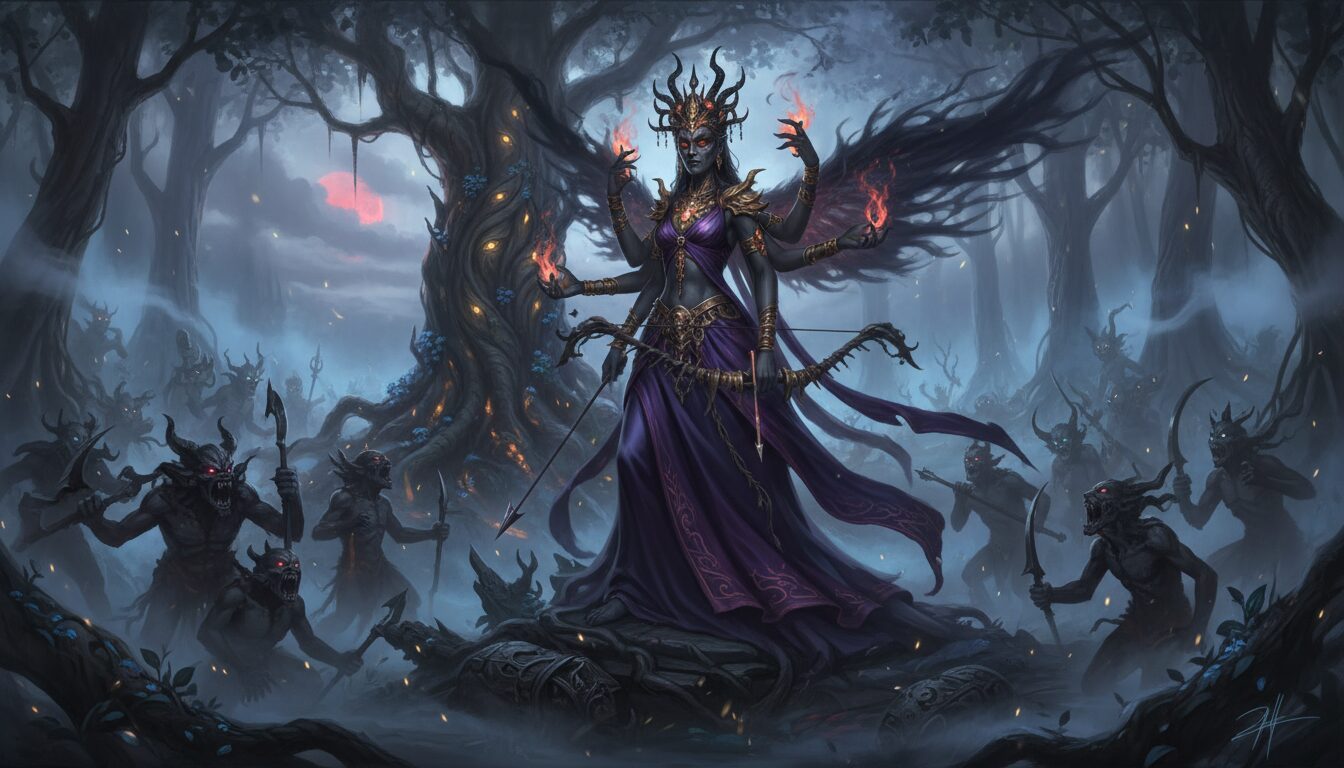 découvrez mara, la divinité sombre dans la mythologie bouddhiste, symbole des tentations et des obstacles sur le chemin de l'illumination.