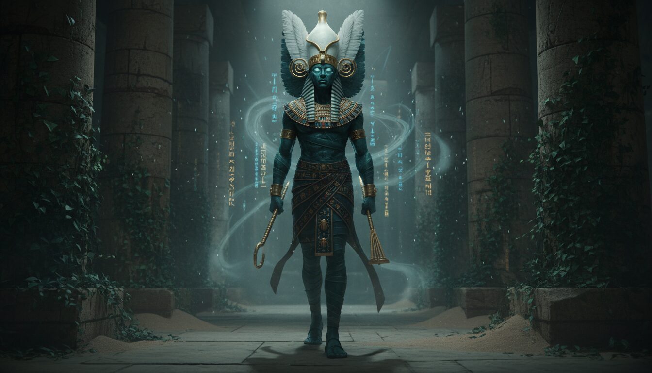 découvrez la divinité sombre osiris dans la mythologie égyptienne, son rôle mystique, son influence sur l'au-delà et les croyances anciennes.