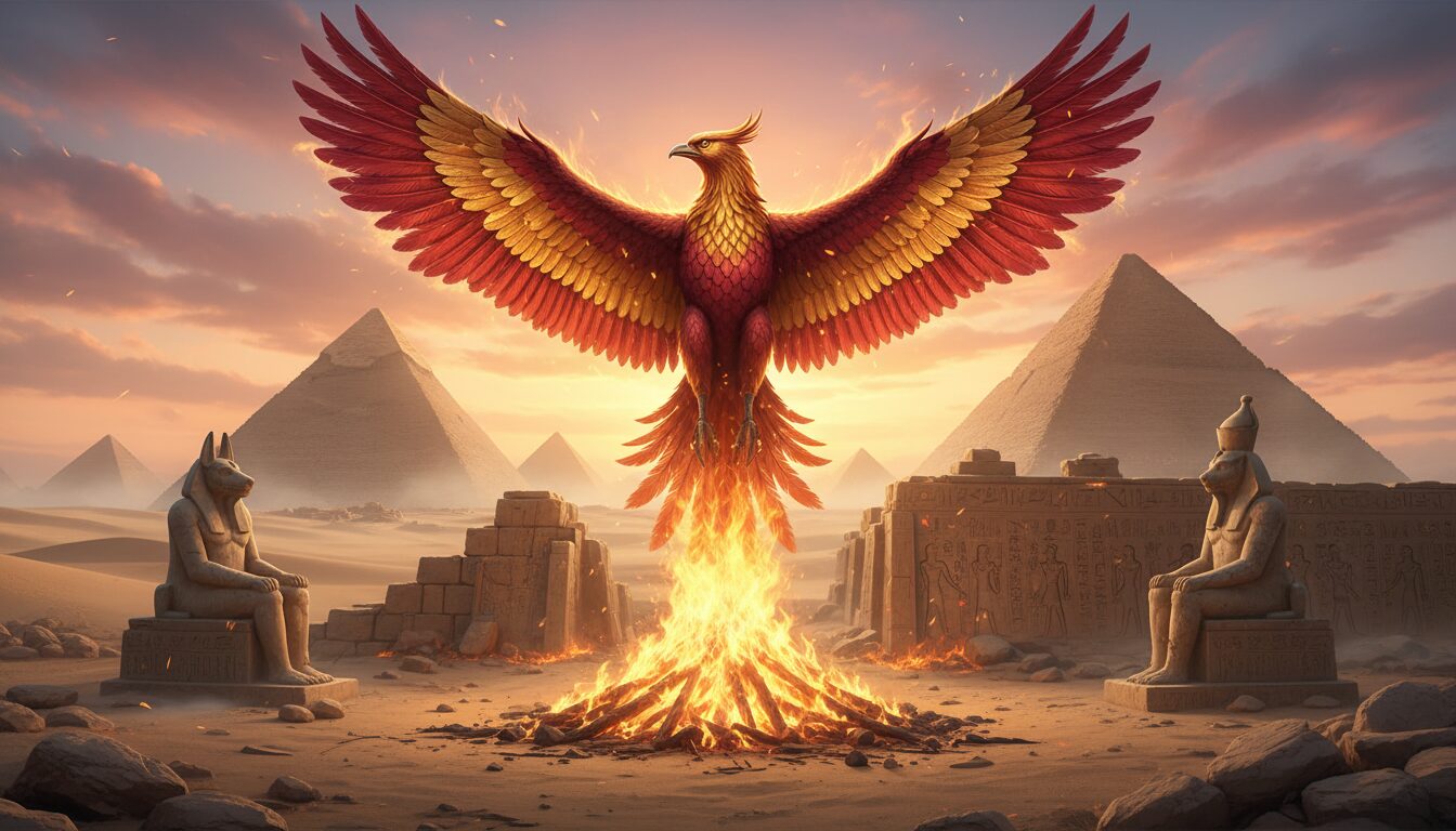 découvrez la signification et le symbolisme du phénix dans la culture égyptienne ancienne, une légende fascinante de renaissance et d'immortalité.