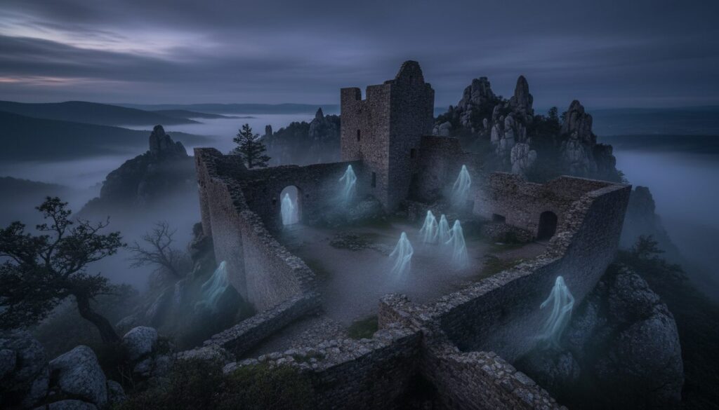 découvrez le château de quéribus et ses fascinantes légendes de fantômes apparus, un lieu chargé d'histoire et de mystères à explorer.