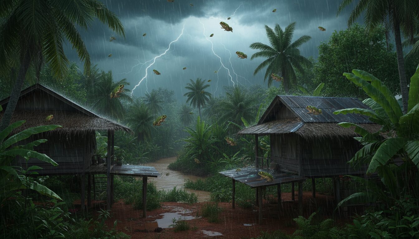 découvrez le phénomène surnaturel fascinant de la pluie de grenouilles en thaïlande, un événement rare qui intrigue scientifiques et habitants.