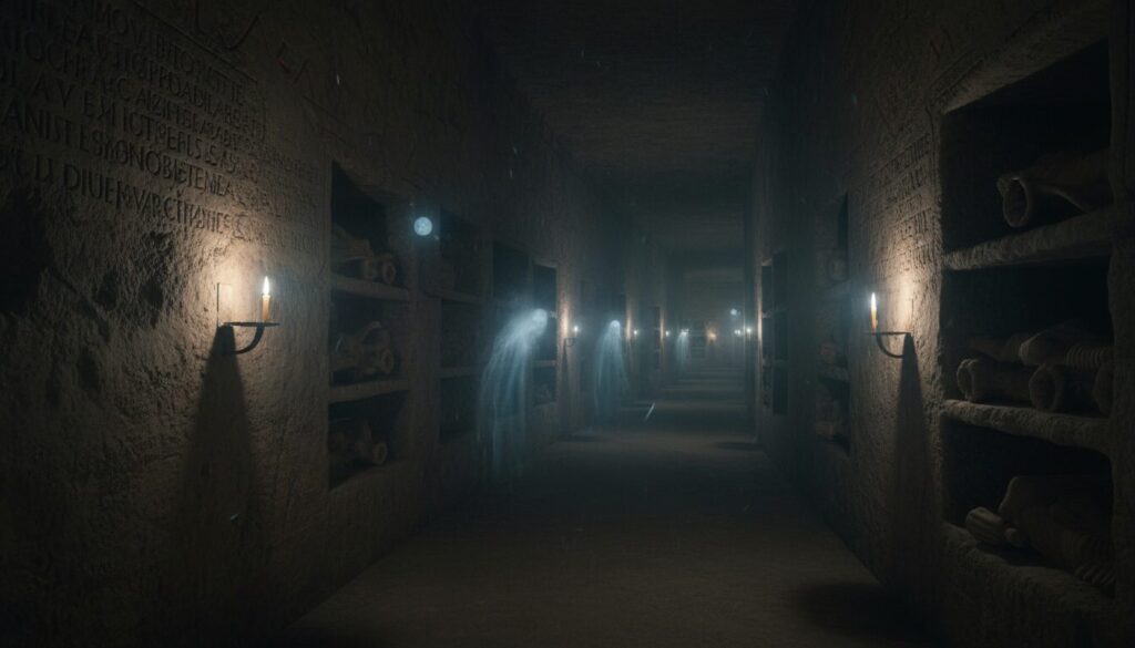 découvrez le phénomène surnaturel des sons fantômes qui hantent les mystérieuses catacombes de rome, entre histoires intrigantes et frissons garantis.