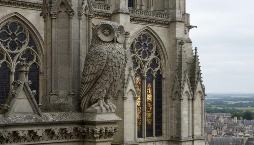 découvrez la légende mystérieuse de la chouette de la cathédrale de chartres, symbole de sagesse et de protection dans l'histoire et la culture locales.