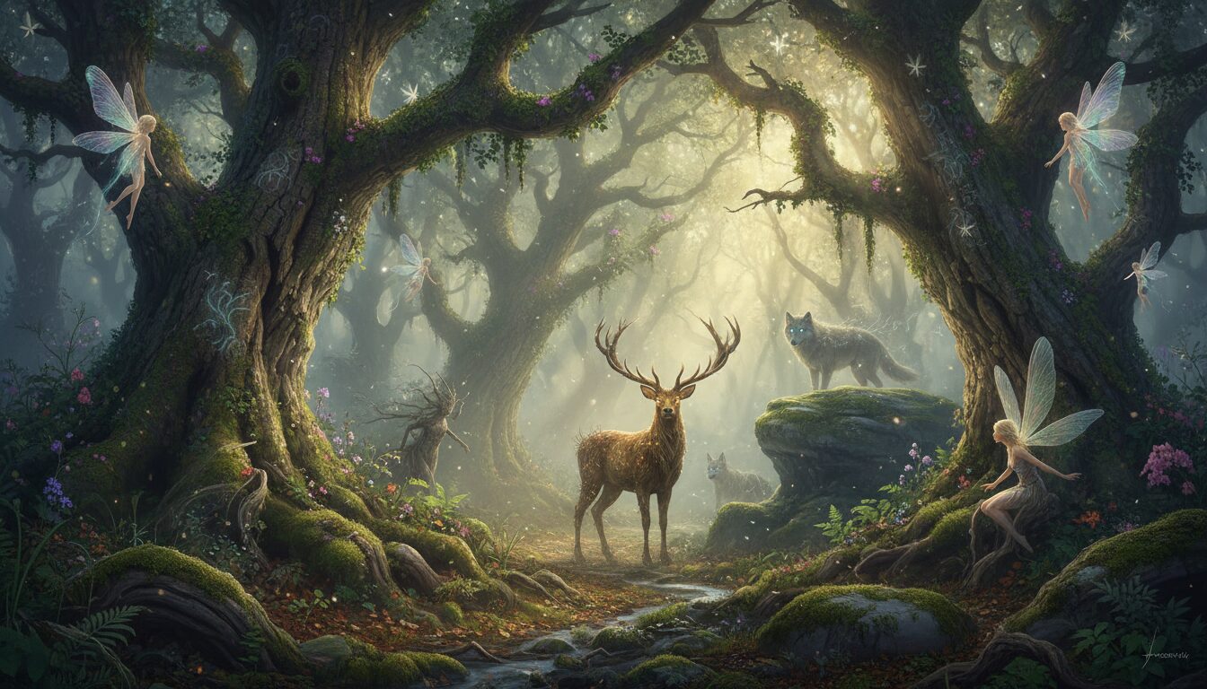 découvrez les légendes mystiques de la forêt de fontainebleau et ses créatures mystérieuses qui peuplent ce lieu enchanteur.