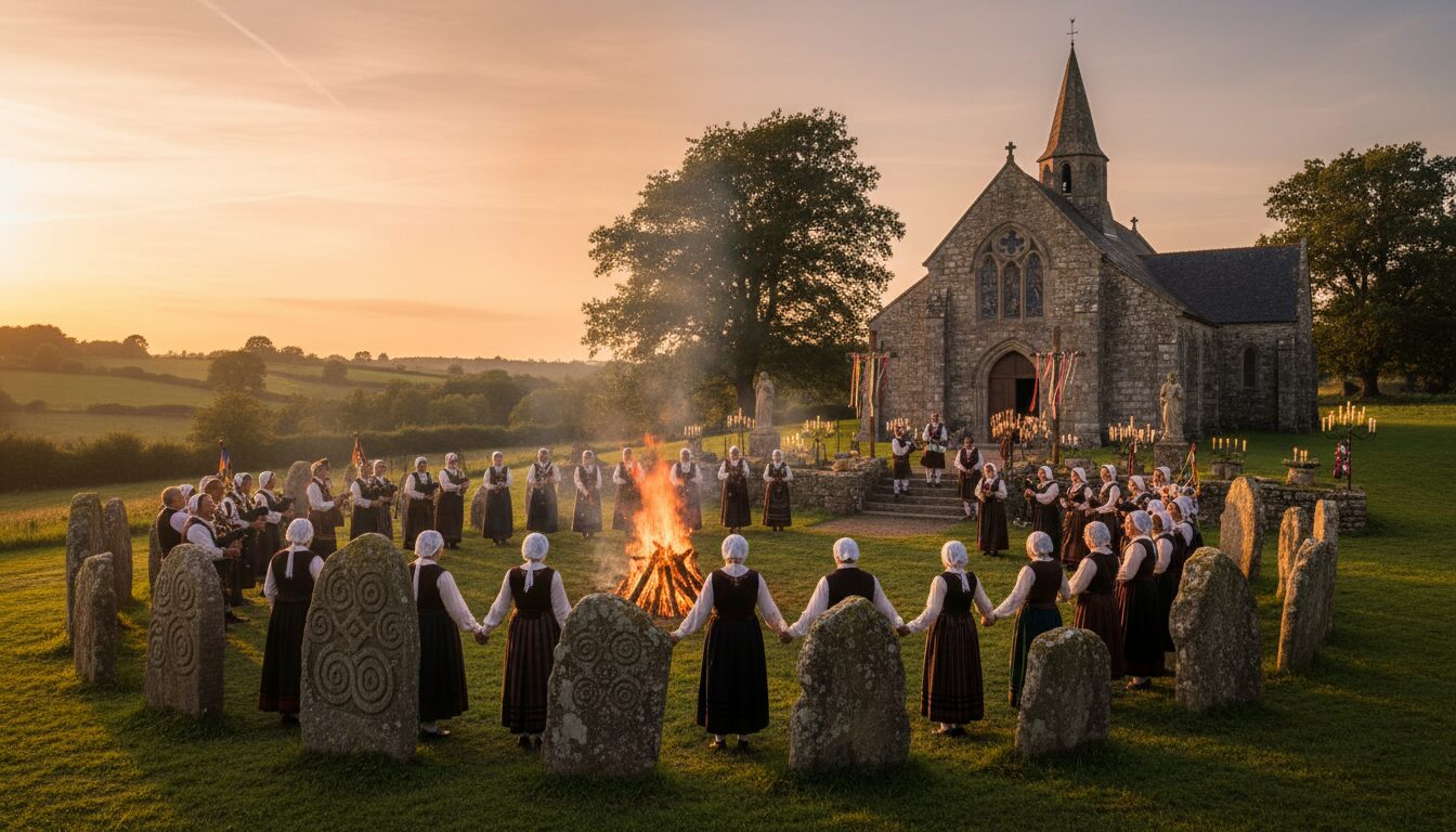 découvrez comment les rites païens anciens ont été integrés et transformés au sein des fêtes chrétiennes en bretagne, révélant une riche tradition culturelle et spirituelle unique.