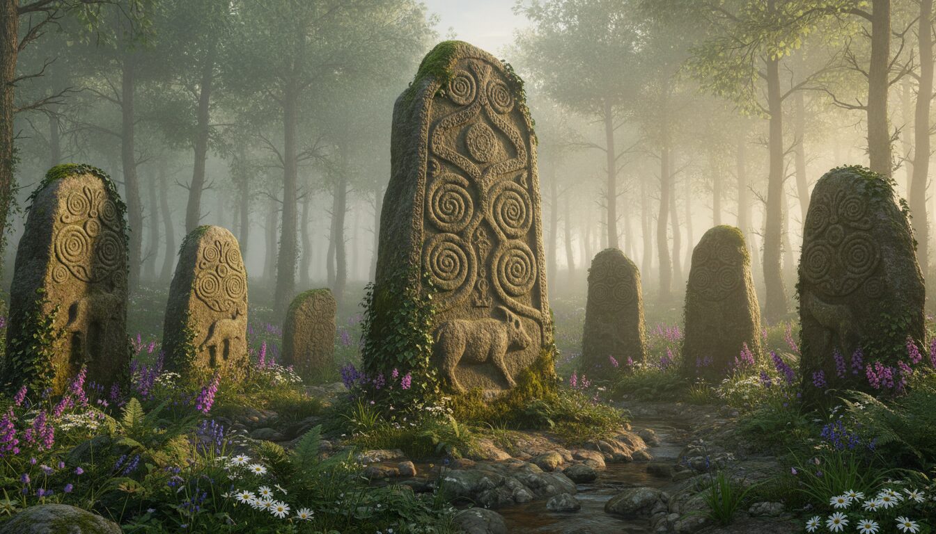 découvrez les objets magiques en pierre issus des sanctuaires druidiques bretons, témoins mystiques du patrimoine celtique et de la sagesse ancienne.