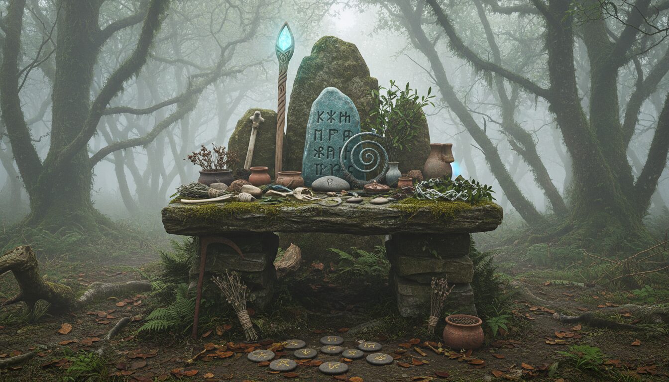 découvrez les objets magiques traditionnels associés aux fêtes celtiques en bretagne, entre mythes ancestraux et rituels mystérieux qui célèbrent la culture bretonne.