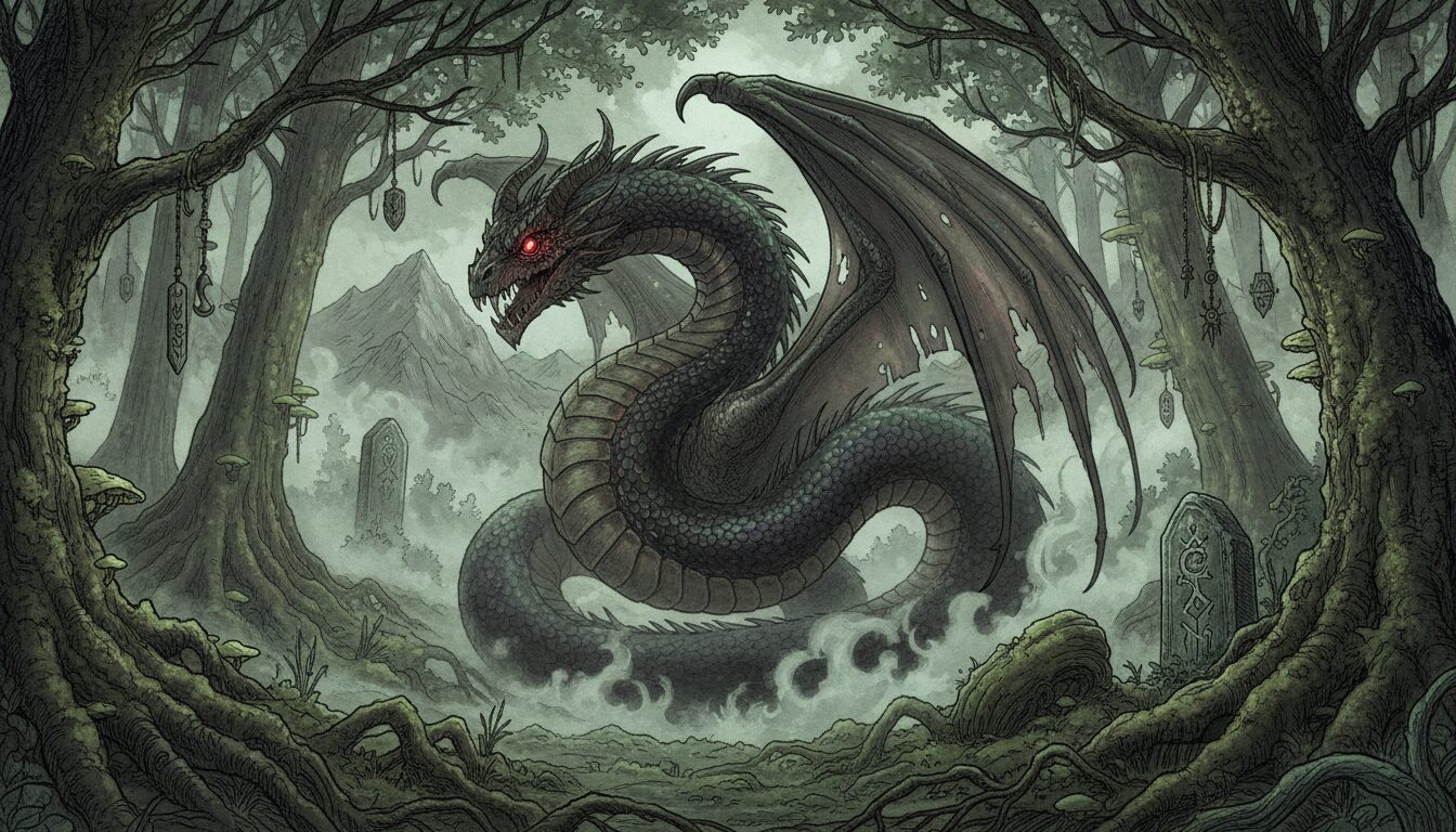 découvrez le récit ancestral de la vouivre, créature légendaire du jura, mêlant folklore, mystère et traditions anciennes.