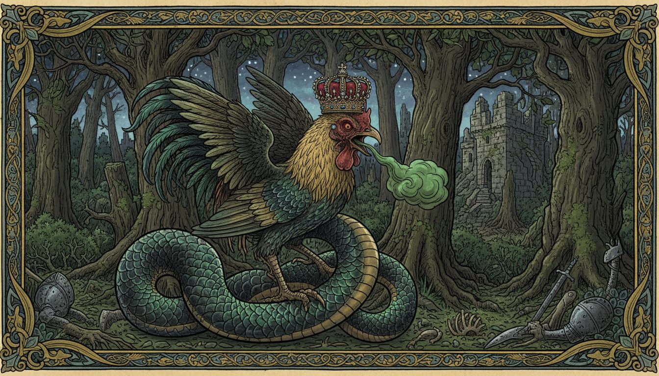découvrez la légende fascinante du basilic, une créature mythique redoutée dans le folklore européen, symbole de mystère et de danger.