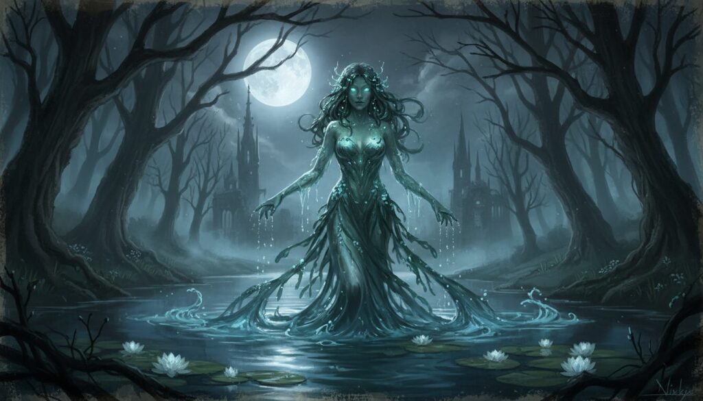 découvrez la légende fascinante du nixie, la créature mythique du folklore allemand, entre eau mystérieuse et récits anciens captivants.