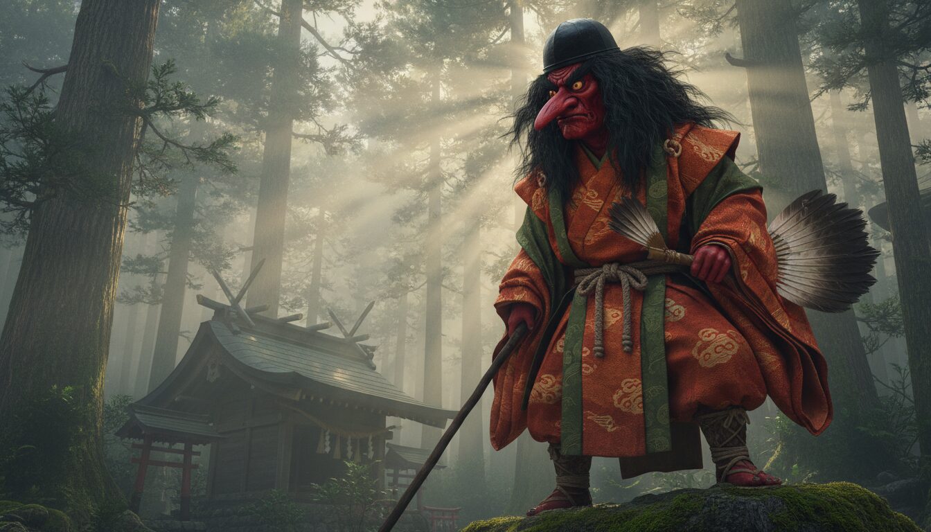 découvrez le tengu, créature mythique du folklore japonais, entre légende et mystère, symbole de sagesse et de puissance.