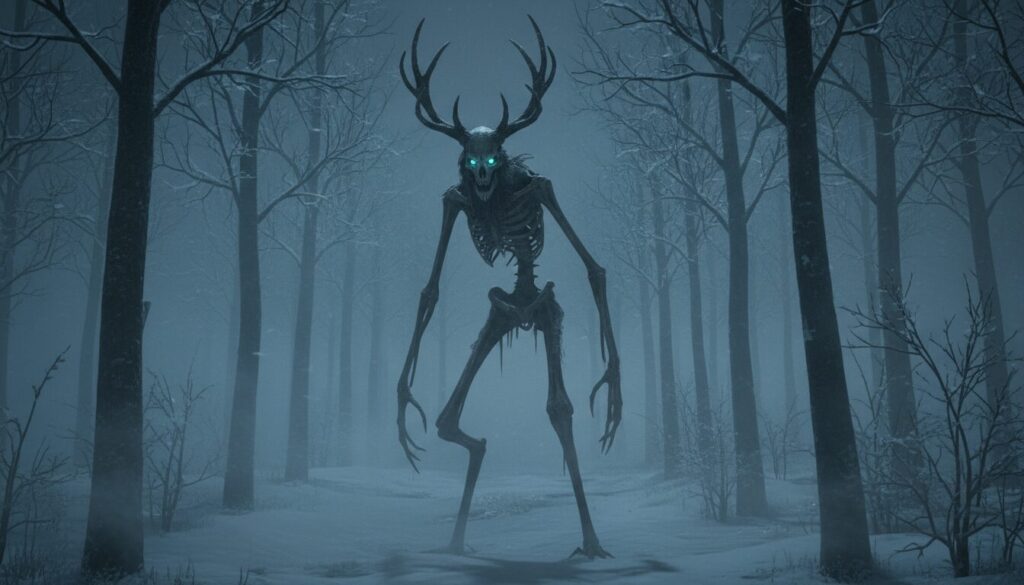 découvrez la légende du wendigo, créature mythique du folklore canadien, symbole de la terreur et de la nature sauvage.