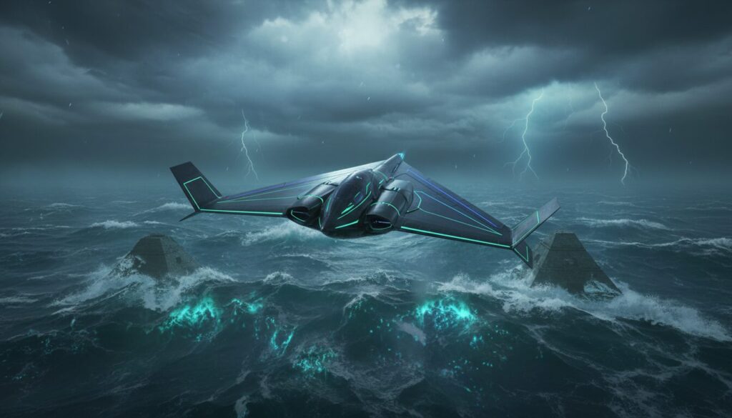 découvrez l'enquête fascinante sur la disparition mystérieuse du phantom plane triangulaire dans le légendaire triangle des bermudes, un mystère qui défie toute explication.