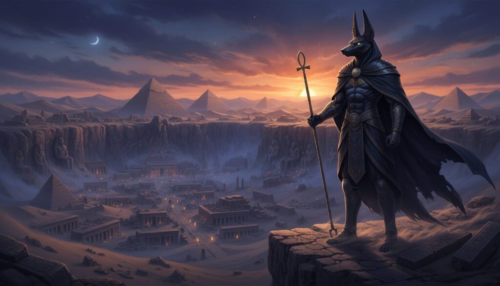 découvrez la divinité sombre anubis dans la mythologie égyptienne, gardien des morts et guide des âmes vers l'au-delà.