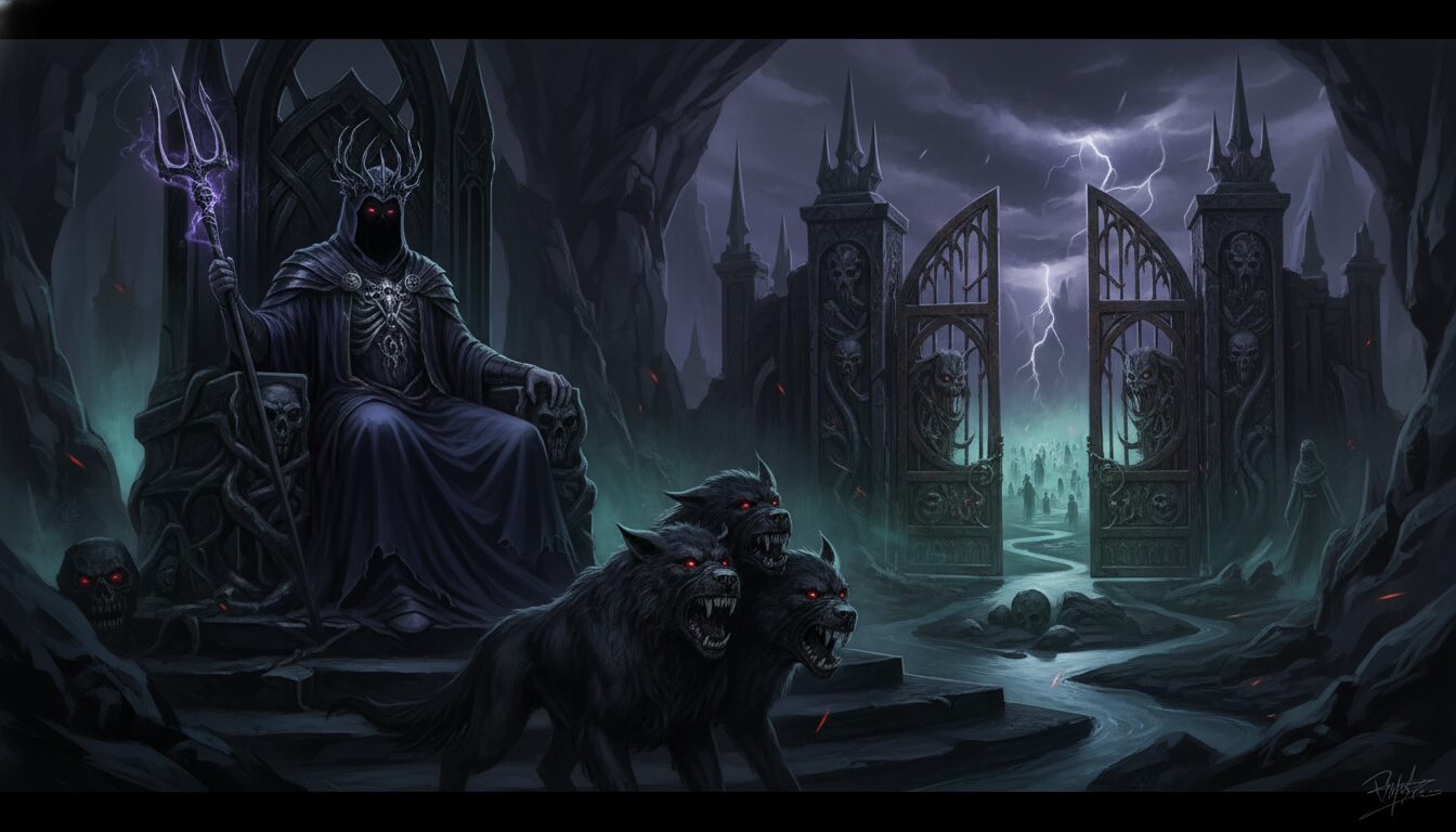 découvrez hadès, la divinité sombre de la mythologie grecque, maître des enfers et gardien du royaume des morts, entre mystère et puissance divine.