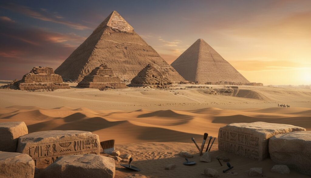 découvrez le mystère ancien des pyramides de gizeh en égypte, un trésor historique fascinant qui intrigue les passionnés d'archéologie et d'histoire depuis des millénaires.