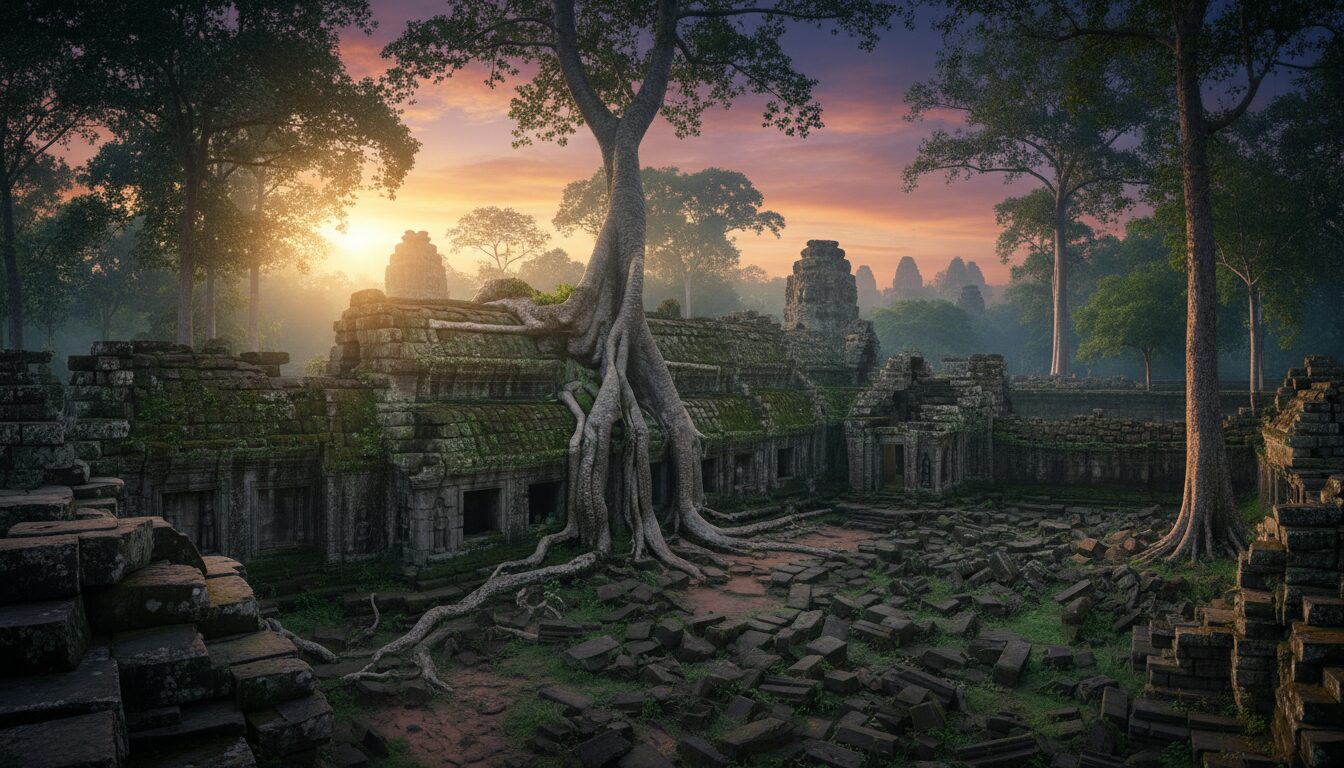 découvrez le mystère ancien des temples d’angkor au cambodge, un site historique fascinant chargé de légendes et d'architectures extraordinaires.