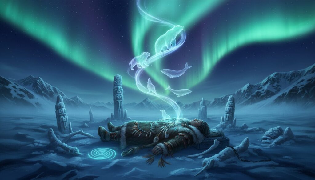 découvrez le phénomène surnaturel des rêves prémonitoires chez les inuit, explorant leurs croyances ancestrales et l'impact de ces visions sur leur culture et leur vie quotidienne.