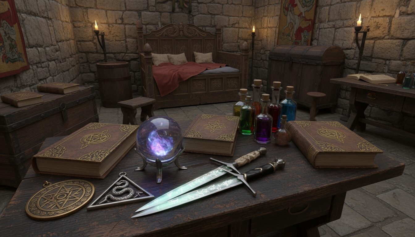 découvrez les objets magiques authentiques retrouvés dans les maisons médiévales françaises, révélant les croyances et pratiques mystérieuses du moyen âge.