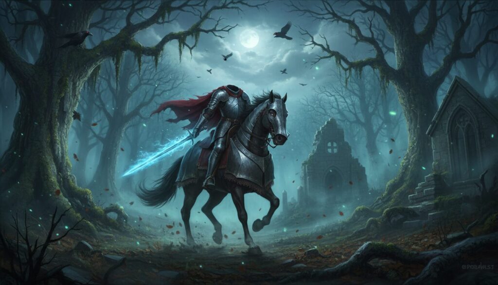 découvrez le légendaire récit du chevalier sans tête dans la région normande, une histoire fascinante mêlant mystère et folklore local.