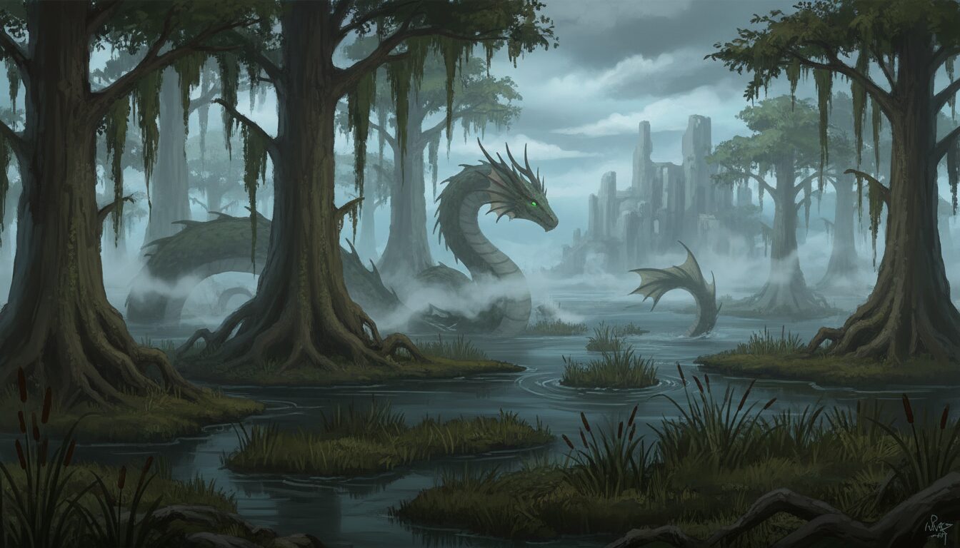 découvrez la légende fascinante de la vouivre, créature mythique du marais poitevin, entre mystère et folklore local.