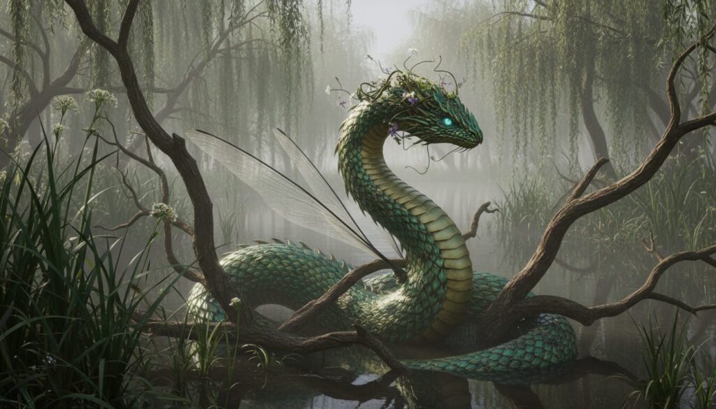 découvrez la légende fascinante de la vouivre, créature mythique du marais poitevin, entre mystère et folklore local.