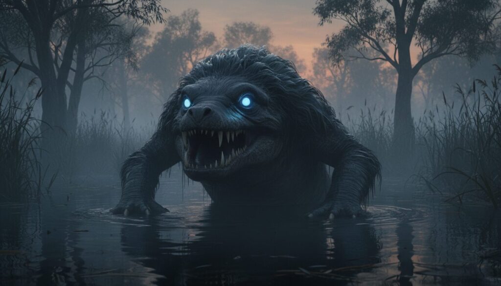 découvrez la mystérieuse créature du bunyip, une figure légendaire du folklore australien, entre mythe et réalité.