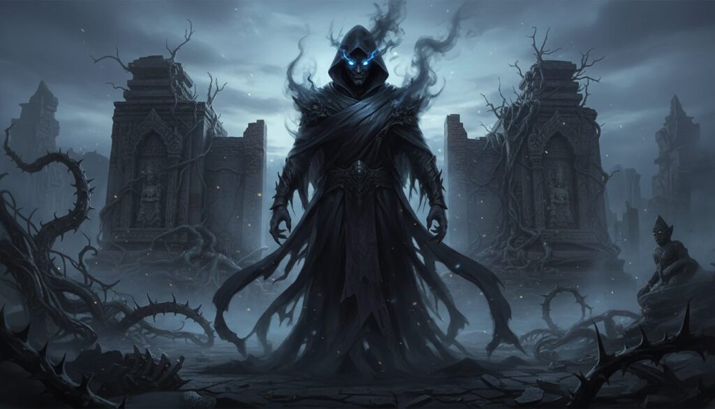 découvrez la divinité sombre mara dans la mythologie bouddhiste, symbolisant les tentations et les obstacles sur le chemin de l'éveil.