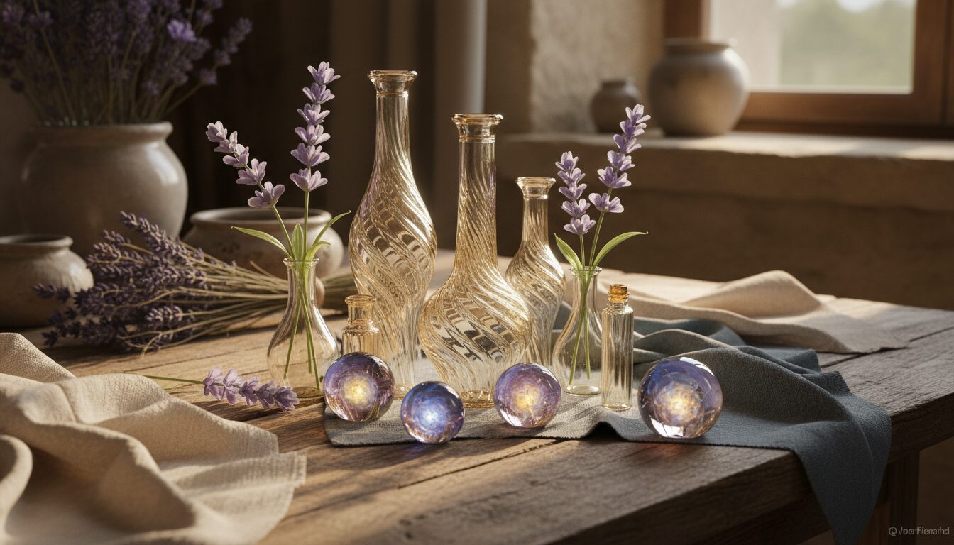 découvrez nos objets magiques en verre soufflé, artisanat authentique du pays de provence alliant tradition et élégance.