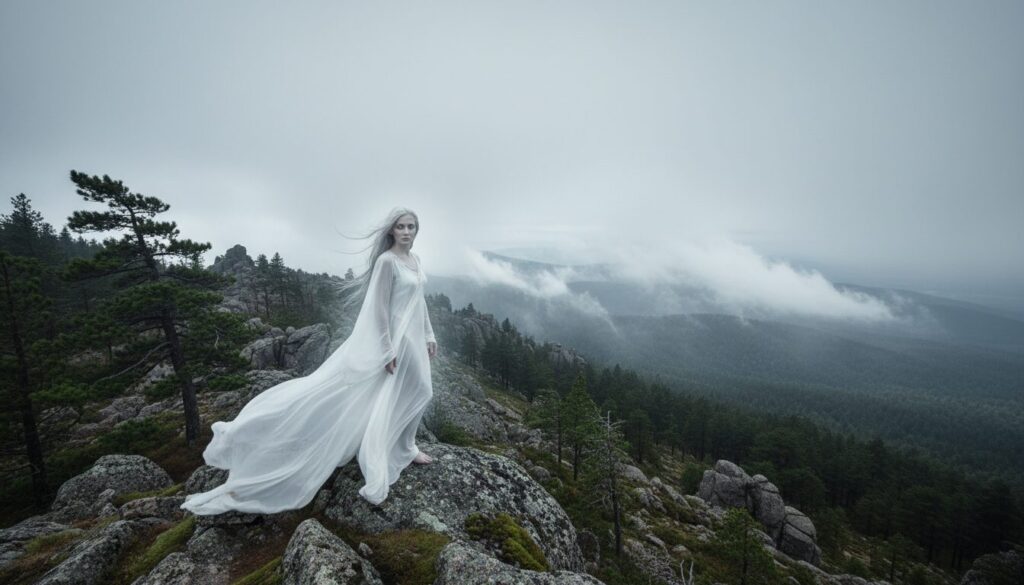 découvrez le mystérieux récit de la dame blanche du mont aigoual, une légende envoûtante qui hante les sommets du massif cévenol.