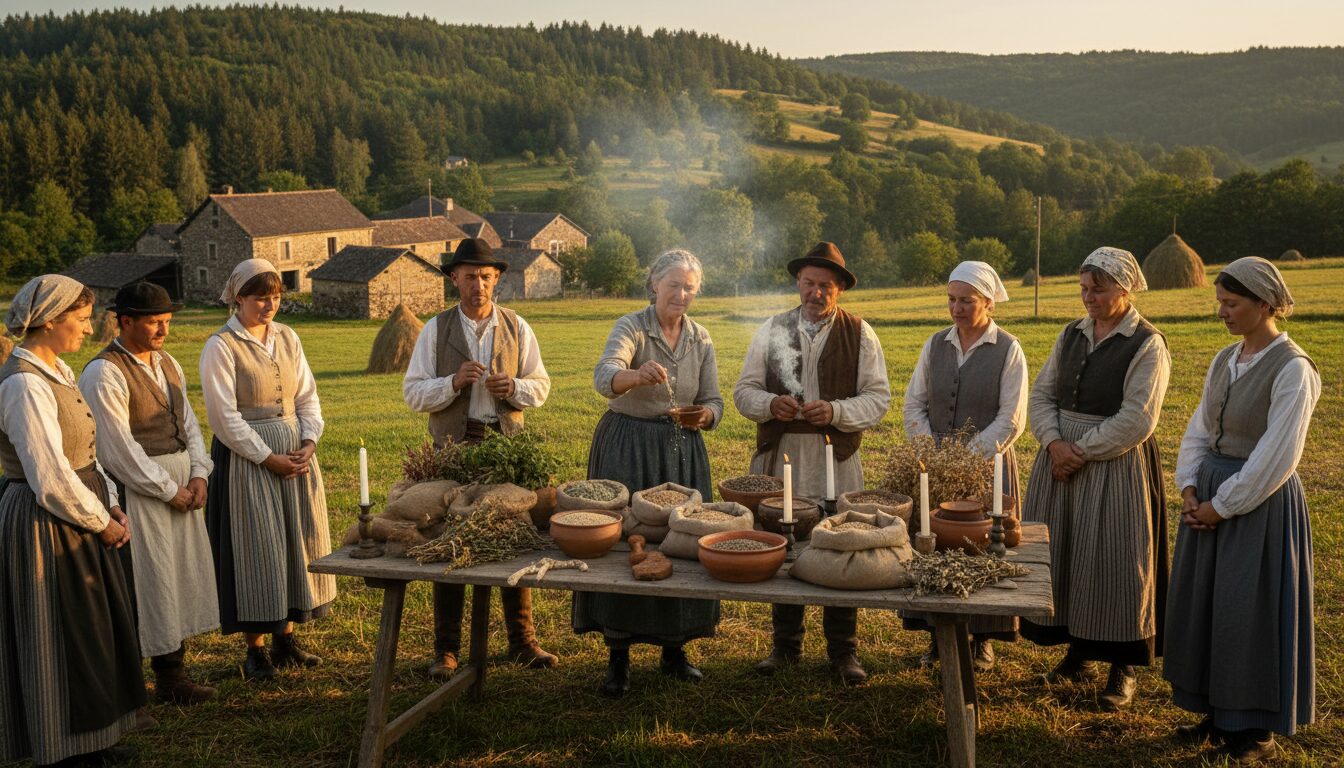 découvrez les rites paysans traditionnels en auvergne, utilisés pour protéger et préserver les semences, témoins d'un savoir-faire ancestral et d'un lien profond avec la terre.