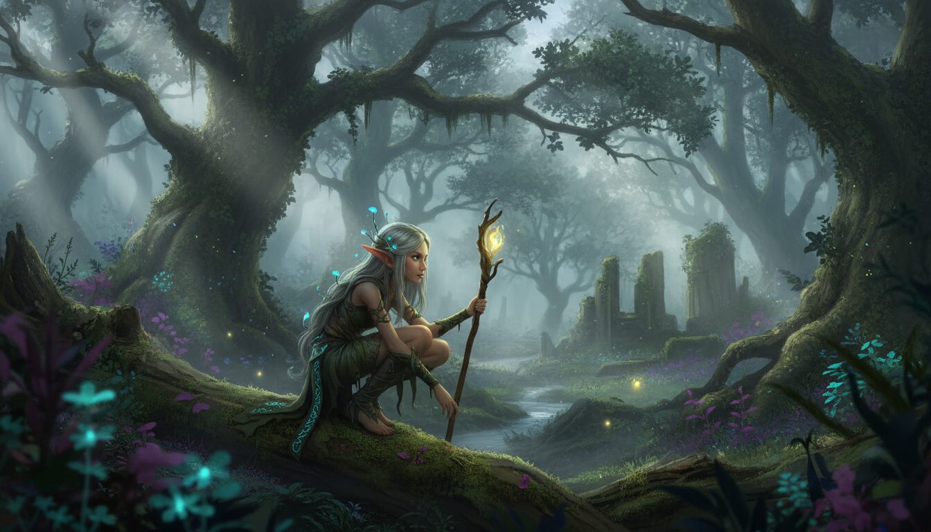 découvrez le korrigan, créature fantastique mystique du massif armoricain, au cœur des légendes bretonnes et des contes anciens.