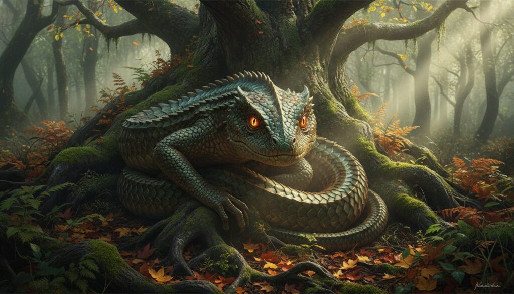 découvrez le récit ancestral du basilic de bourgogne, une créature légendaire enracinée dans le folklore français, mêlant mystère et tradition.
